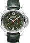Panerai Luminor Chrono Flyback Verde Militare - 44mm Polished Steel Case - Green Dial - PAM01296